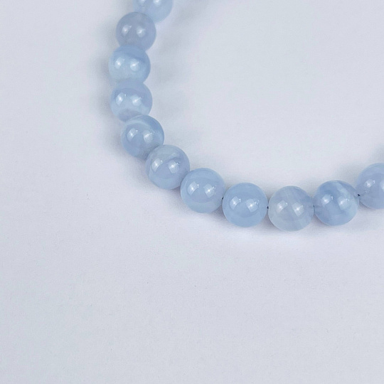 Браслет из Голубого агата, Артикул: 072276 - изображение товара №3