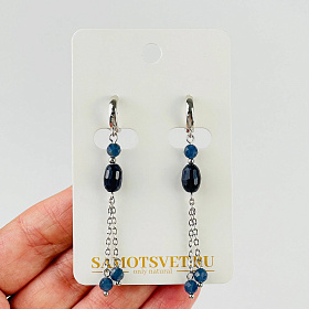 Серьги из Сапфира (Корунд)