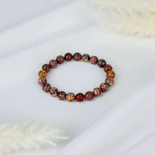 Браслет из леопардовой Яшмы, Артикул: 099289 - изображение товара №2