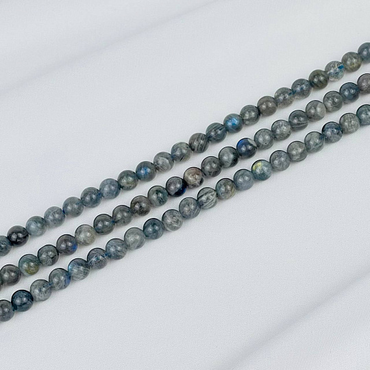 Бусины для украшений из Лабрадора (60 бусин), Артикул: 078616 - изображение товара №1