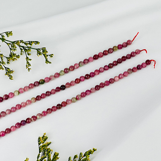 Бусины для украшений из Турмалина розового, Артикул: 093103 - изображение товара №2