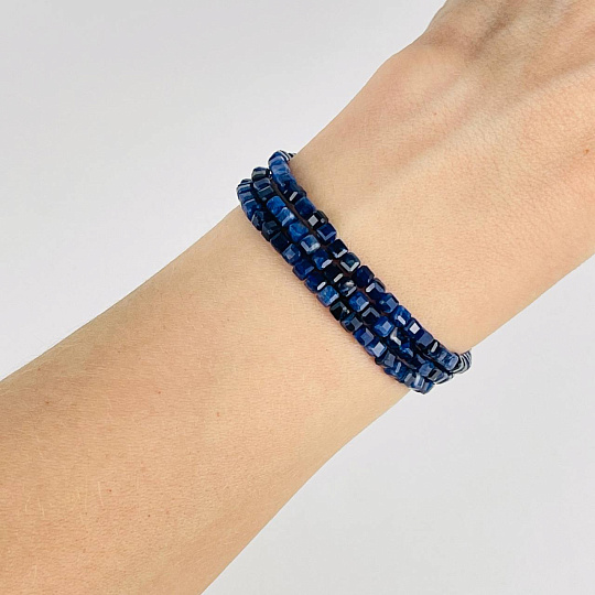 Бусины для украшений из Содалита (130 бусин), Артикул: 076976 - изображение товара №2