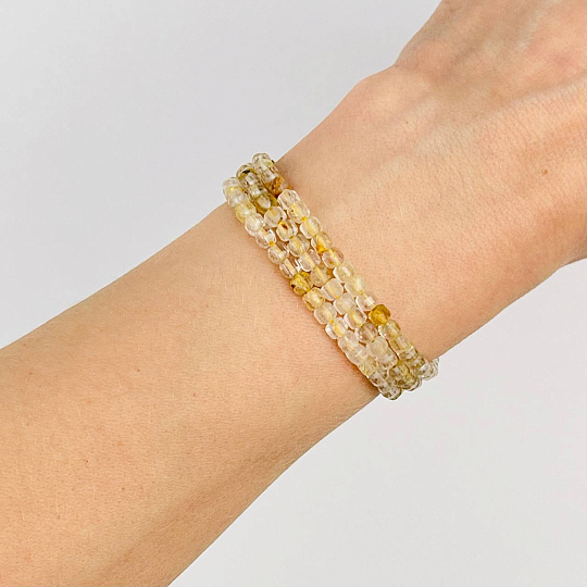 Бусины для украшений из Рутилового кварца, Артикул: 092846 - изображение товара №2