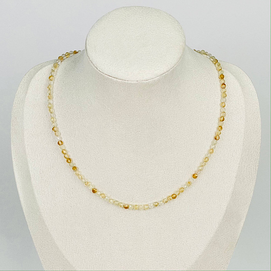 Колье из Цитрина, Артикул: 078469 - изображение товара №1