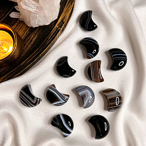 Месяц из полосатого Агата, Артикул: 098296 - изображение товара №2