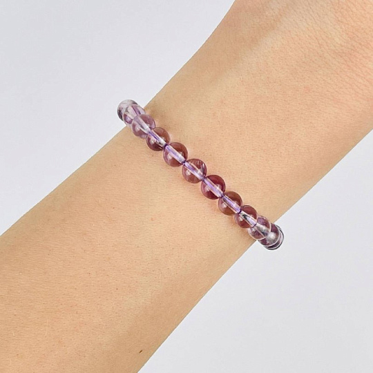 Браслет из лавандового Аметиста, Артикул: 117917 - изображение товара №1