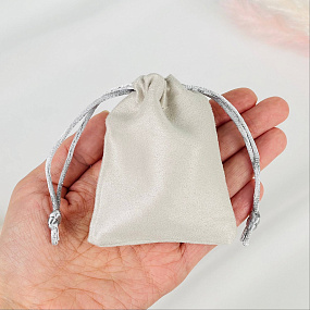 Мешочек: Бархат серый 1 шт., Артикул: 116515 - изображение товара №2