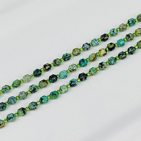 Бусины для украшений из Хризоколлы (40 бусин), Артикул: 116783 - изображение товара №3