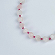 Бусы из мадагаскарсого Розового кварца и Турмалина