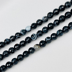 Бусины для украшений из полосатого Агата, Артикул: 052501 - изображение товара №1