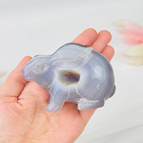 Кролик резной из Агата с жеодой, Артикул: 096842 - изображение товара №4