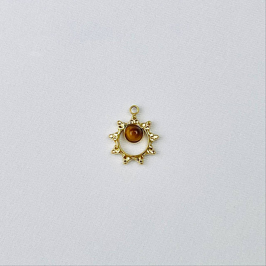 Подвеска с камнем Тигровый глаз (1 шт), Артикул: 111226 - изображение товара №2