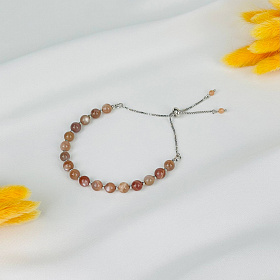 Браслет регулируемый из Лунного камня