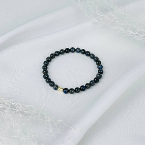 Браслет из Лабрадора со вставкой