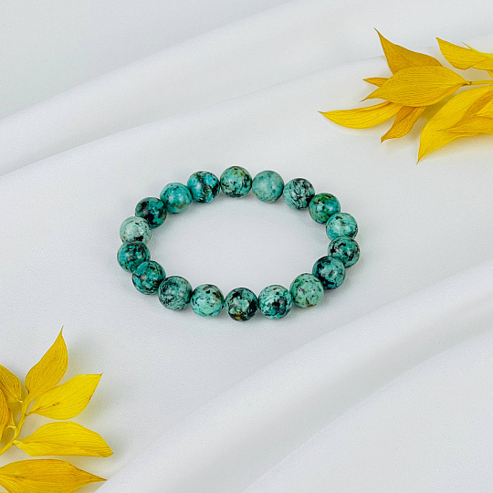 Браслет из Хризоколлы, Артикул: 117806 - изображение товара №1