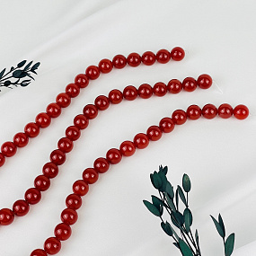 Бусины для рукоделия из Сердолика (32 бусины)