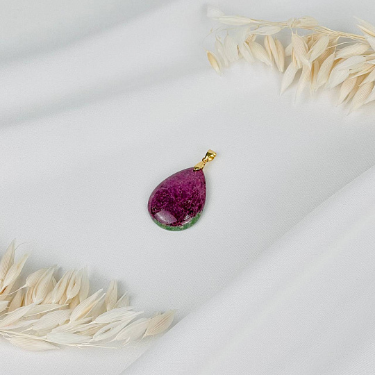 Кулон из Рубина в Цоизите, Артикул: 094789 - изображение товара №2