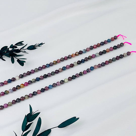 Бусины для украшений из Корунда микс (60 бусин), Артикул: 117051 - изображение товара №3