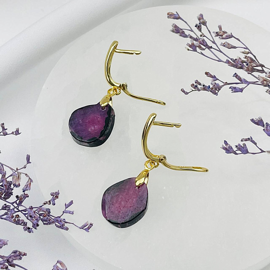 Серьги из Рубина "Корунд", Артикул: 107306 - изображение товара №3