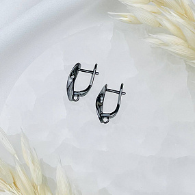 Швензы для сережек с Фианитами, Артикул: 056875 - изображение товара №2