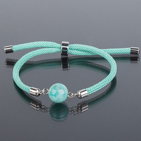 Браслет регулируемый с камнем Амазонит (Перу)