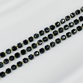 Бусины для украшений из полосатого Агата (42 бусины)