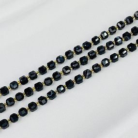 Бусины для украшений из полосатого Агата (42 бусины)