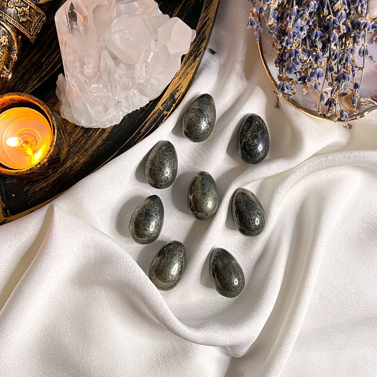 Яйцо из Пирита в Агате, Артикул: 097866 - изображение товара №1