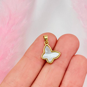 Подвеска перламутровая "Бабочка" (1 шт)