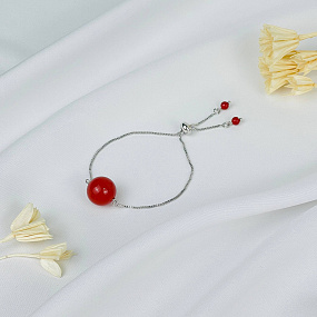 Браслет регулируемый с Сердоликом