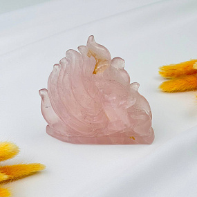 Лиса "Кицунэ" из Розового кварца, Артикул: 088085 - изображение товара №2