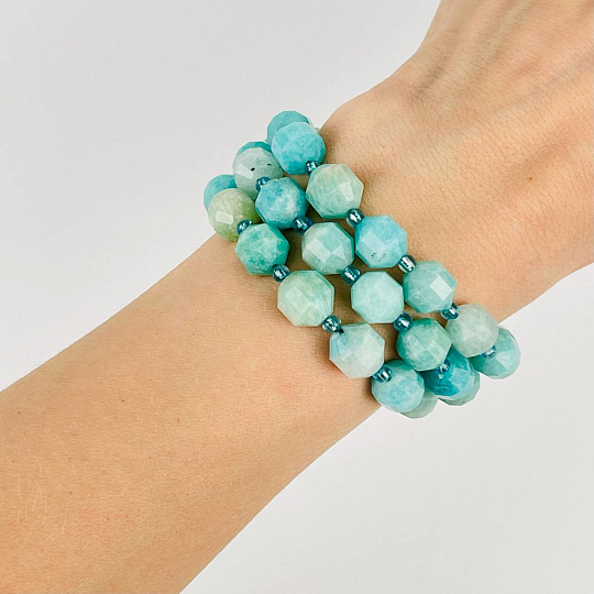 Бусины для украшений из Амазонита, Артикул: 074511 - изображение товара №2