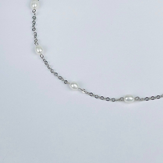 Колье на цепочке с Жемчугом, Артикул: 117000 - изображение товара №2