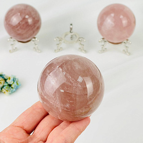 Шар из мадагаскарского Розового кварца, Артикул: 089318 - изображение товара №2