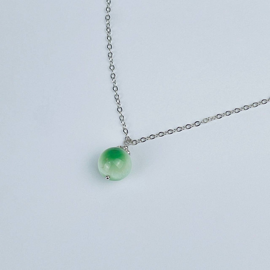 Кулон на цепочке из Ангелита, Артикул: 118416 - изображение товара №2