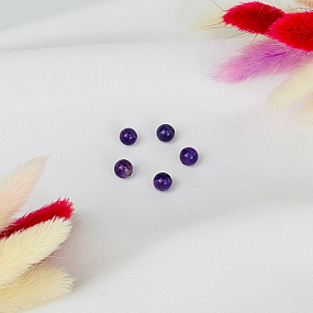 Бусины для украшений из Аметиста (5 шт), Артикул: 117256 - изображение товара №1