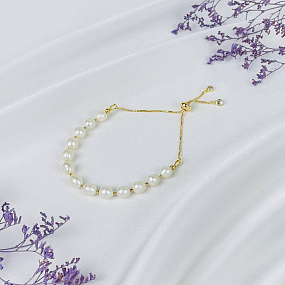 Браслет регулируемый из Жемчуга