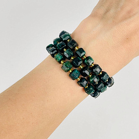 Бусины для украшений из Фуксита (46 бусин), Артикул: 116744 - изображение товара №2