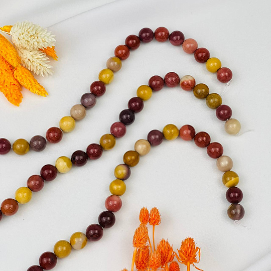 Бусины для рукоделия из Яшмы "Мукаит", Артикул: 078292 - изображение товара №3