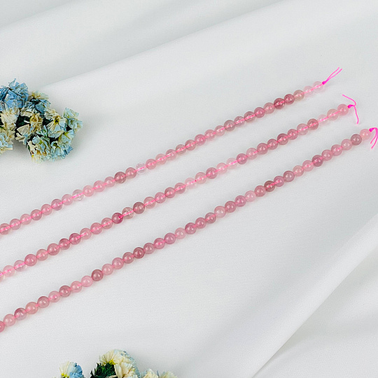 Бусины для украшений из мадагаскарского Розового кварца, Артикул: 084196 - изображение товара №3