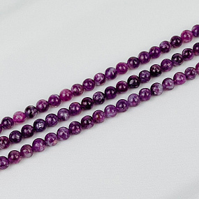 Бусины для украшений из Лепидолита (60 бусин)