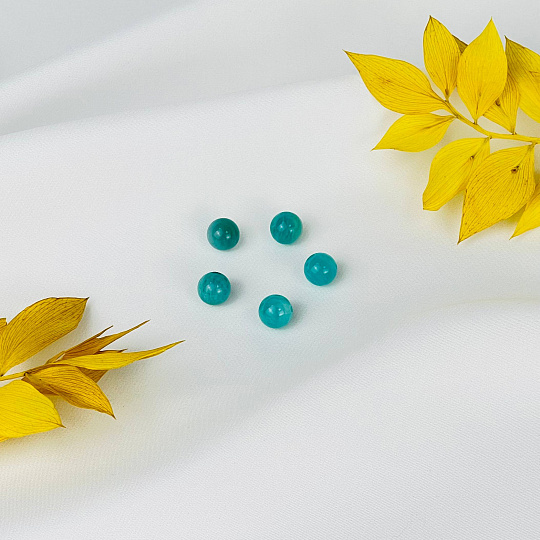 Бусины для украшений из Амазонита (5 шт), Артикул: 117265 - изображение товара №1