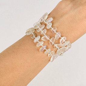 Бусины для украшений из Лунного камня крошка, Артикул: 076453 - изображение товара №1