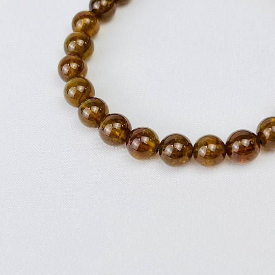 Браслет из Граната (Гроссуляр), Артикул: 115921 - изображение товара №2