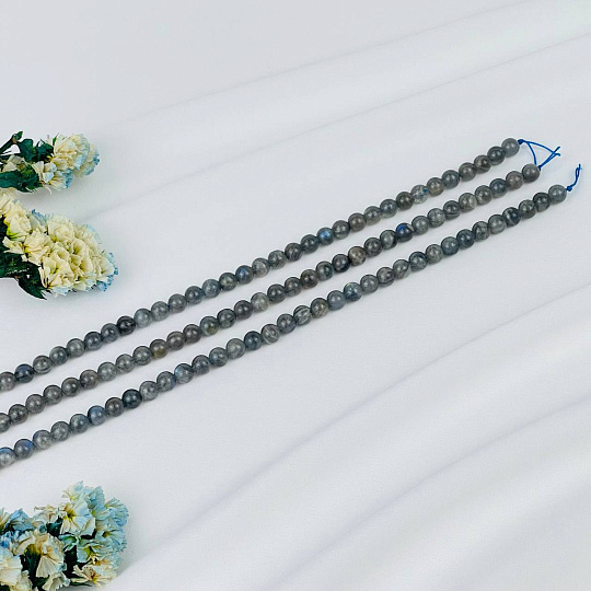 Бусины для украшений из Лабрадора (60 бусин), Артикул: 078616 - изображение товара №3