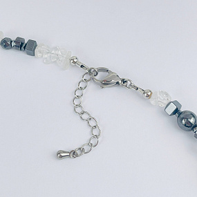 Колье из Горного Хрусталя и Гематита, Артикул: 117837 - изображение товара №3