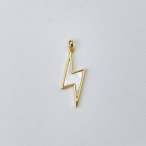 Подвеска перламутровая "Молния" (1 шт), Артикул: 092001 - изображение товара №2