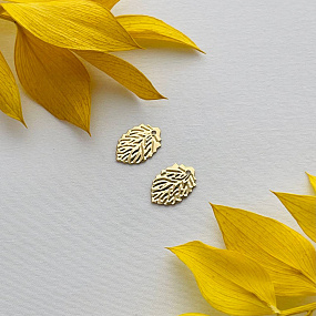 Подвеска "Листик" (2 шт), Артикул: 102307 - изображение товара №1