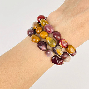 Бусины для украшений из Яшмы (Мукаит) (галтовка), Артикул: 116708 - изображение товара №2