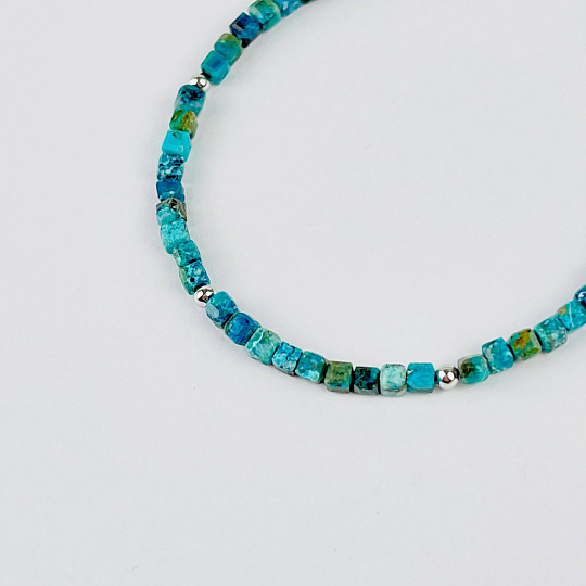 Браслет из Хризоколлы, Артикул: 116825 - изображение товара №3